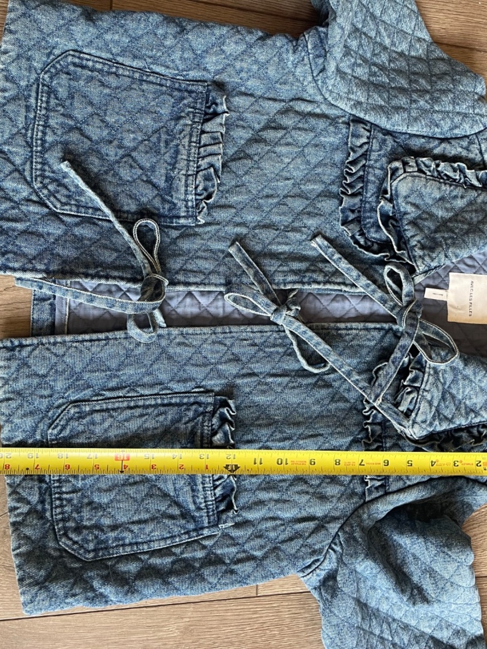 Maura Bow-Tie Denim Jacket by Avec Les Filles - Picture 7 of 7